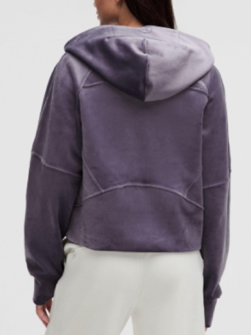 Lululemon Oversized Scuba Velvet Full-zip Purple M/L like new